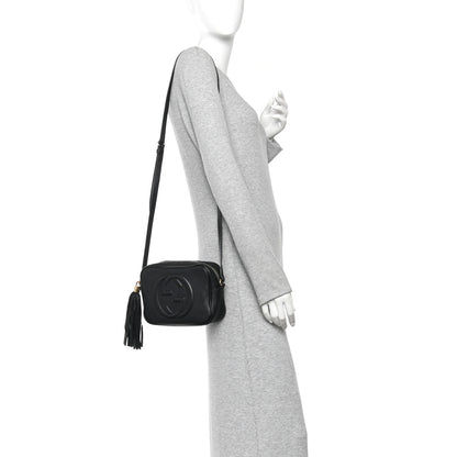 Gucci Pebbled Calfskin Small Soho Disco Bag Black Black 2 of 13
