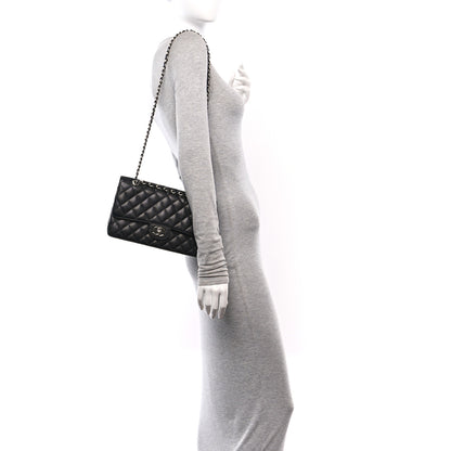 Chanel Caviar Quilted Medium Double Flap Black 2 of 11