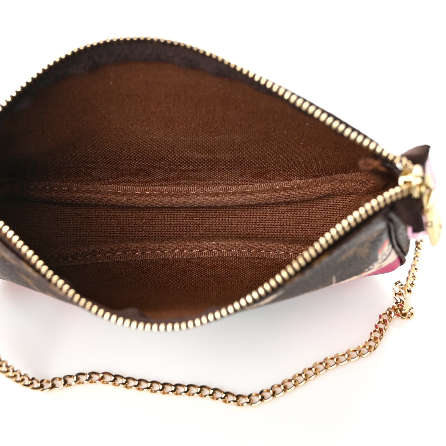 Louis Vuitton Monogram 2016 Christmas Animation Mini Pochette Accessories Rose Ballerine 5 of 7