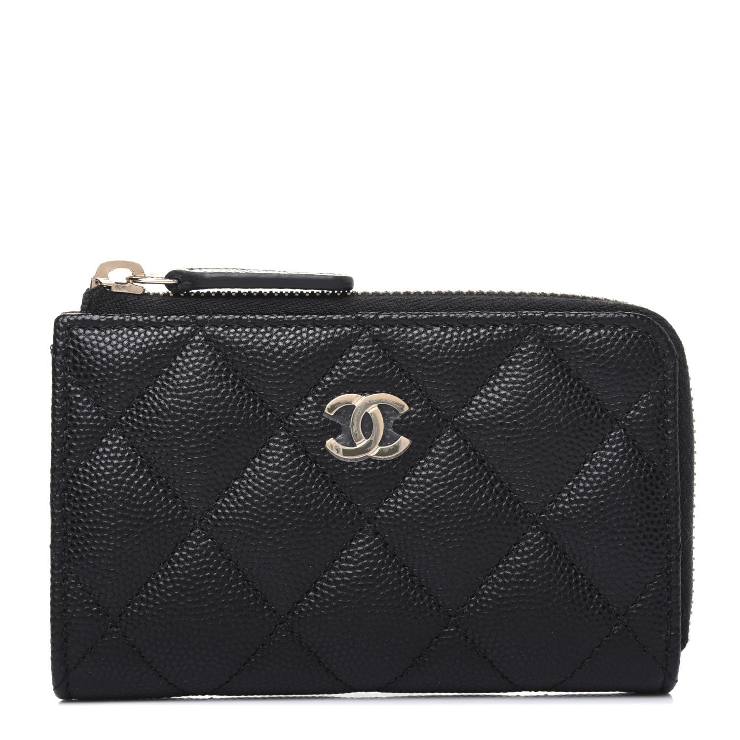 Chanel Caviar Quilted Key Holder Case Black 2 of 12