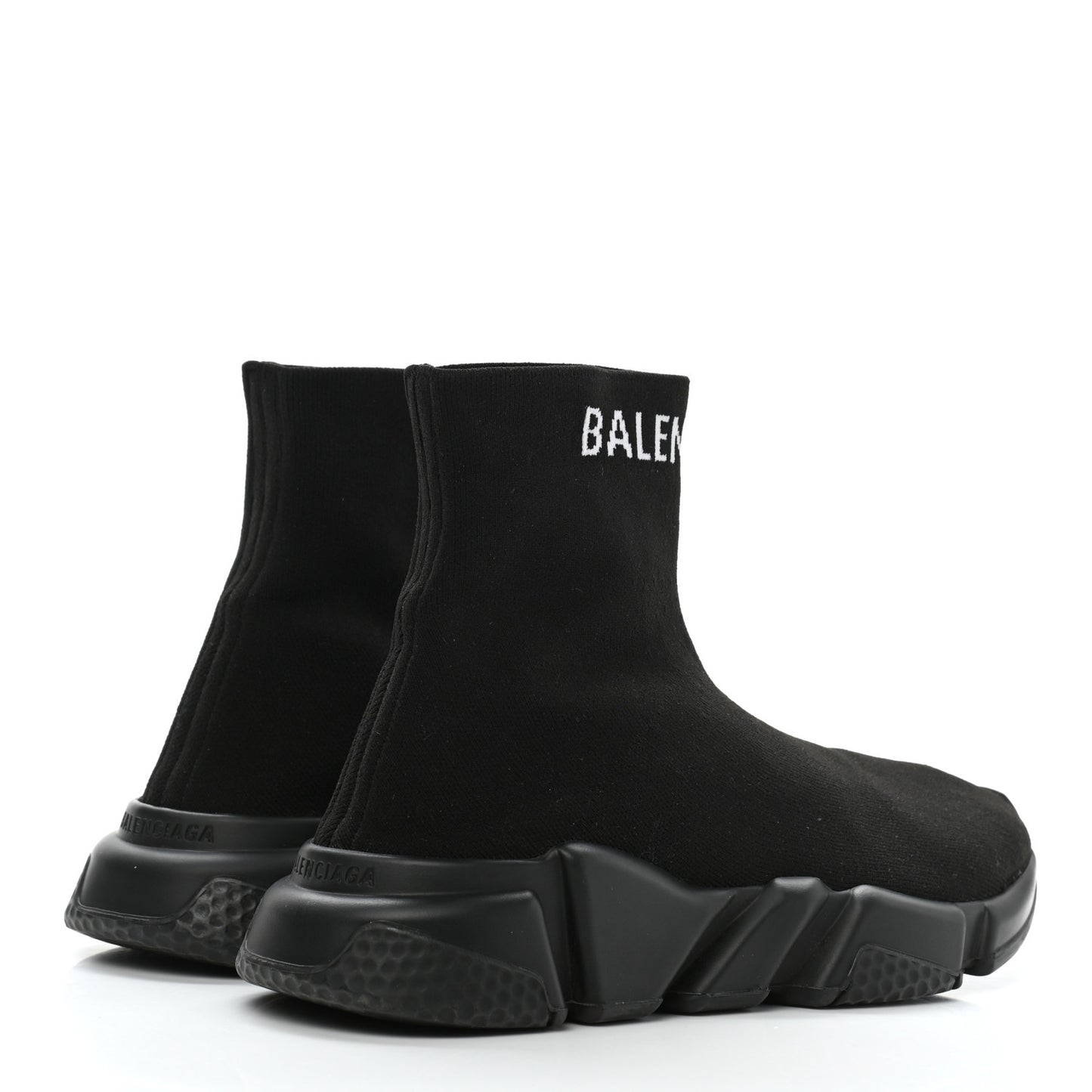 Neoprene Knit Logo Womens Hi Speed Sneakers 36 Black