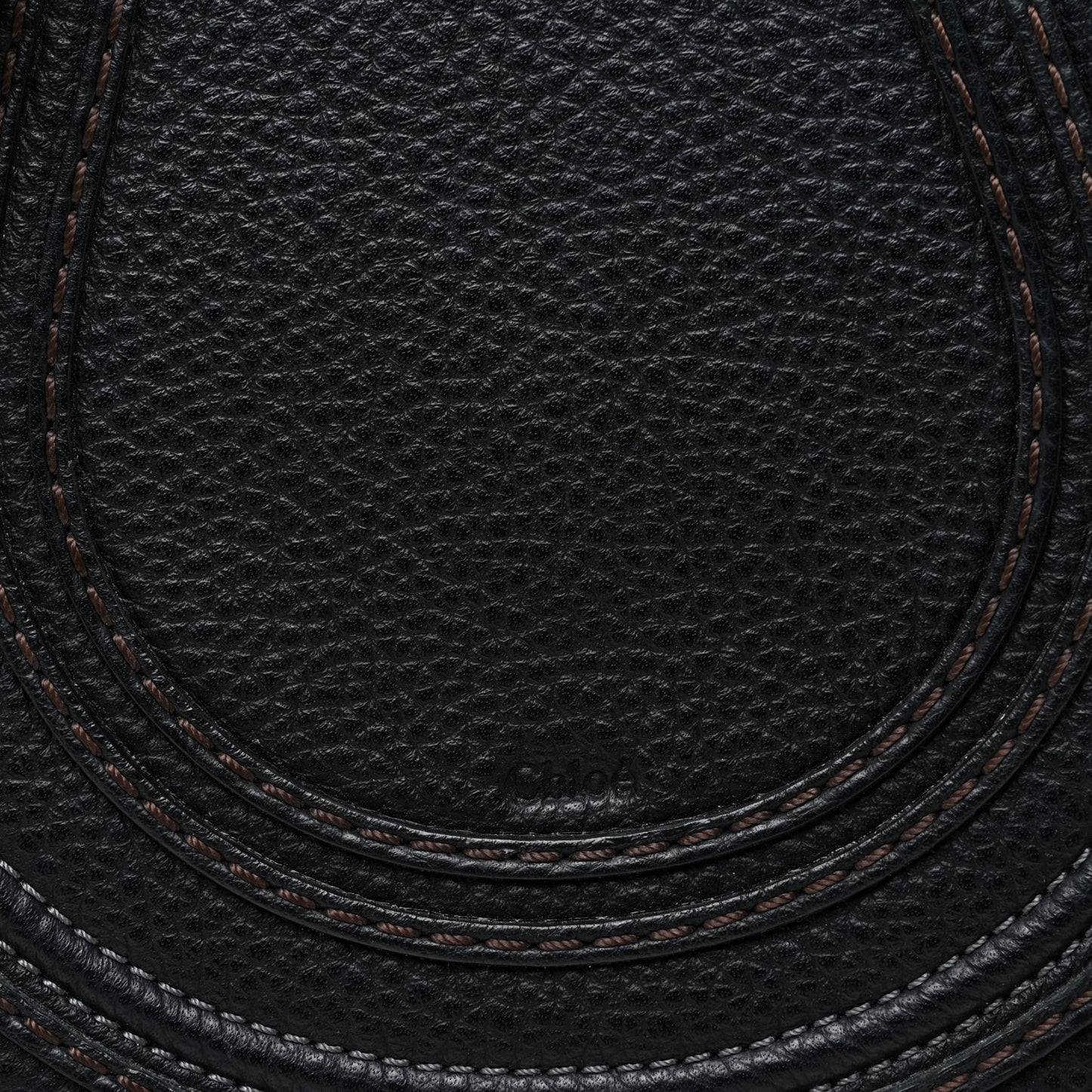 Calfskin Mini Marcie Round Crossbody Bag Black