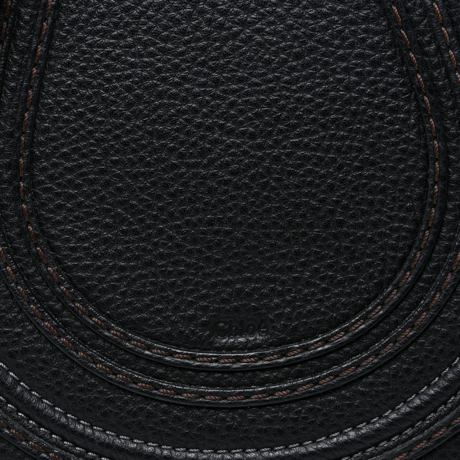 Chloe Calfskin Mini Marcie Round Crossbody Bag Black 8 of 11
