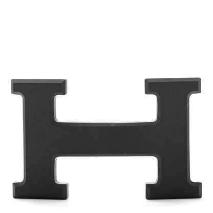 Hermes PVD Plated 32mm H Belt Buckle Black 1 of 3