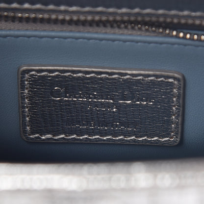 Christian Dior Metallic Grained Calfskin Cannage Small Lucky Badges My Lady Dior Silver 8 of 10