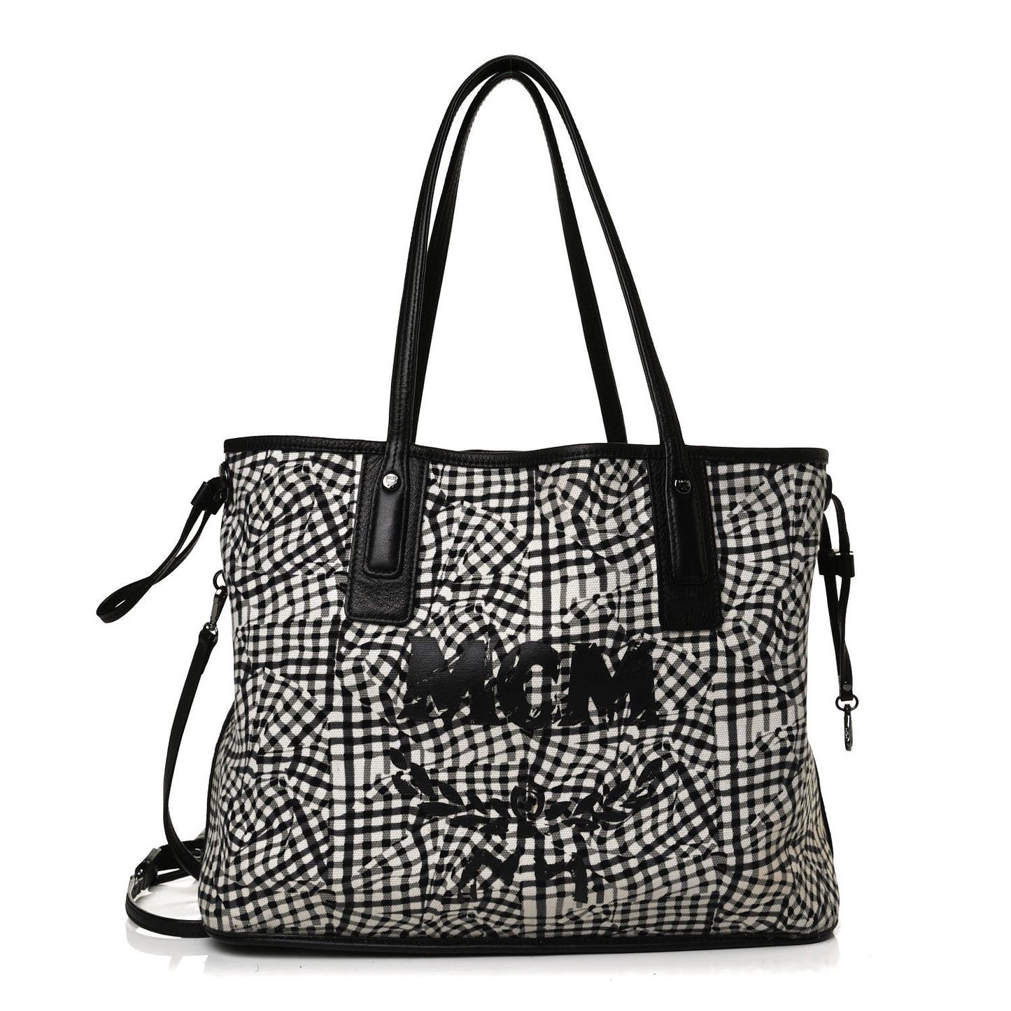 Visetos Medium Liz Reversible Shopper Tote Black