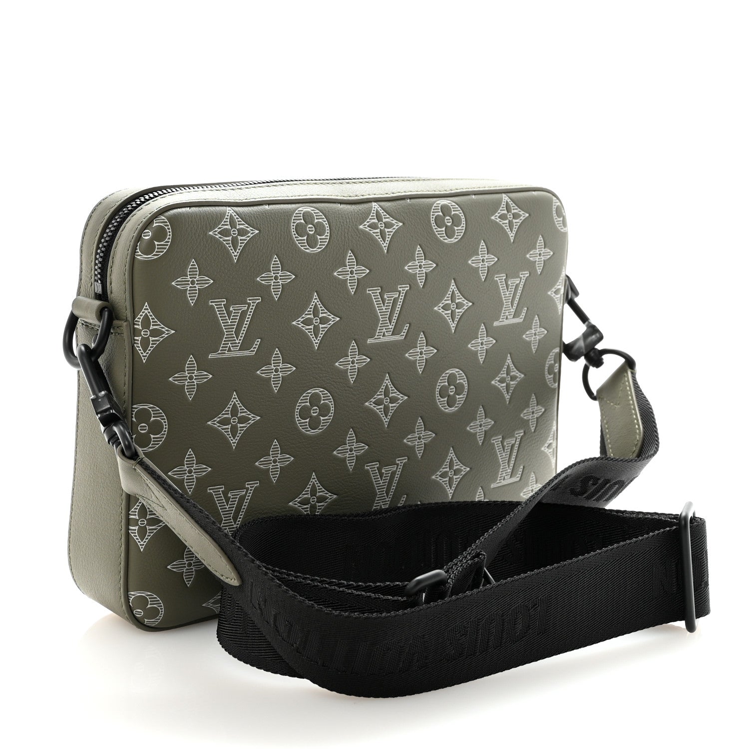 Louis Vuitton Monogram Shadow G65 Trio Messenger Olive Green 4 of 11
