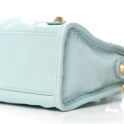 Balenciaga Agneau Giant 12 Gold Hardware Mini City Bleu Maldives 9 of 10