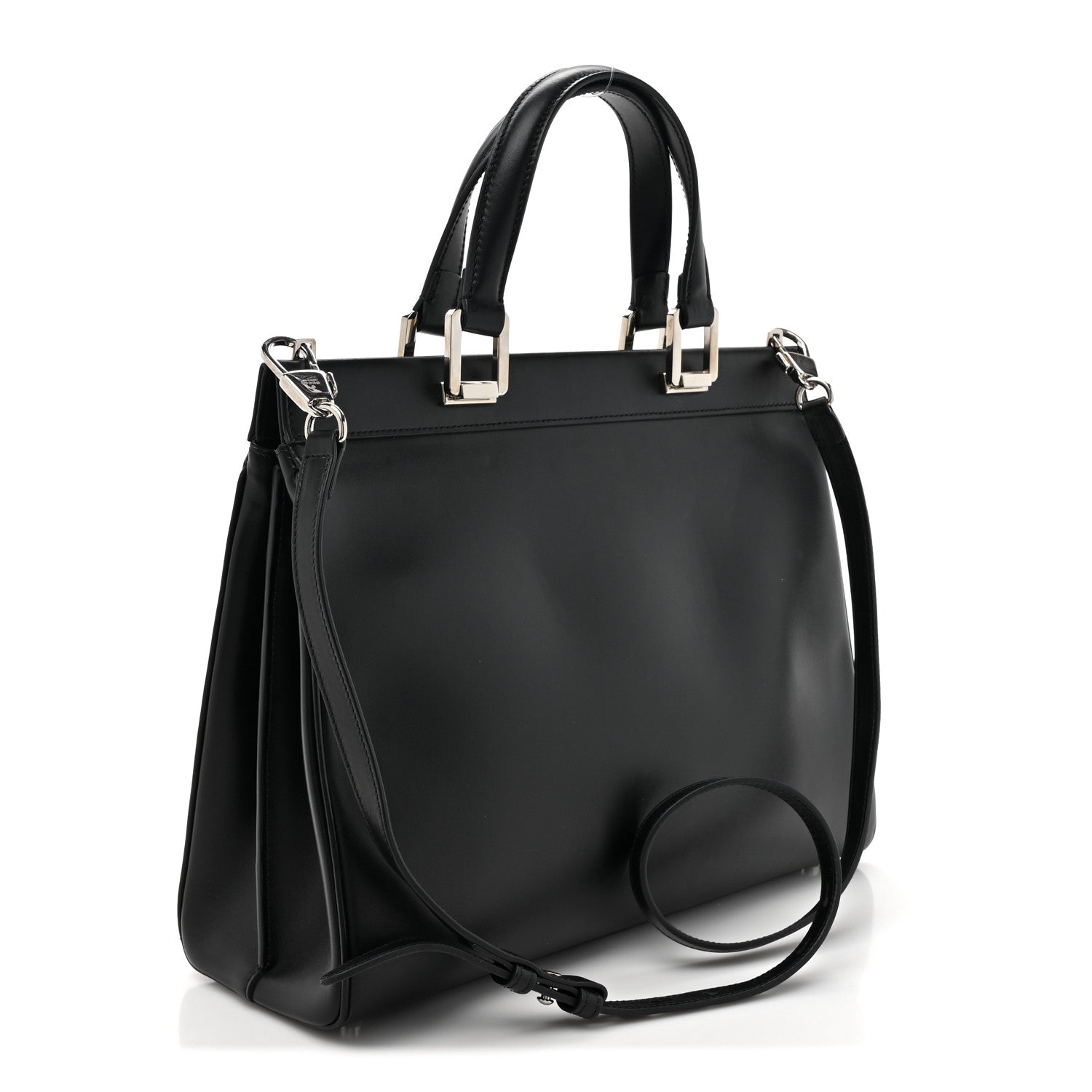 Gucci Smooth Calfskin Medium Zumi Top Handle Bag Black 3 of 19