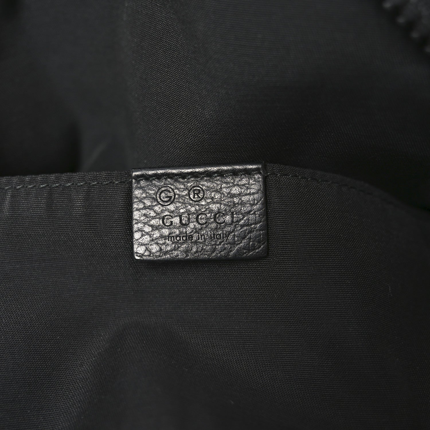 Gucci Nylon Monogram Fanny Pack Belt Bag Black 5 of 9