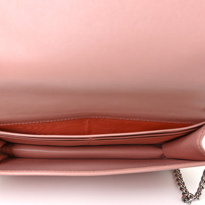 Miu Miu Nappa Matelasse Wallet On Chain Orchidea 4 of 10