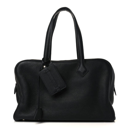 Hermes Taurillon Clemence Victoria II 35 Black 1 of 8