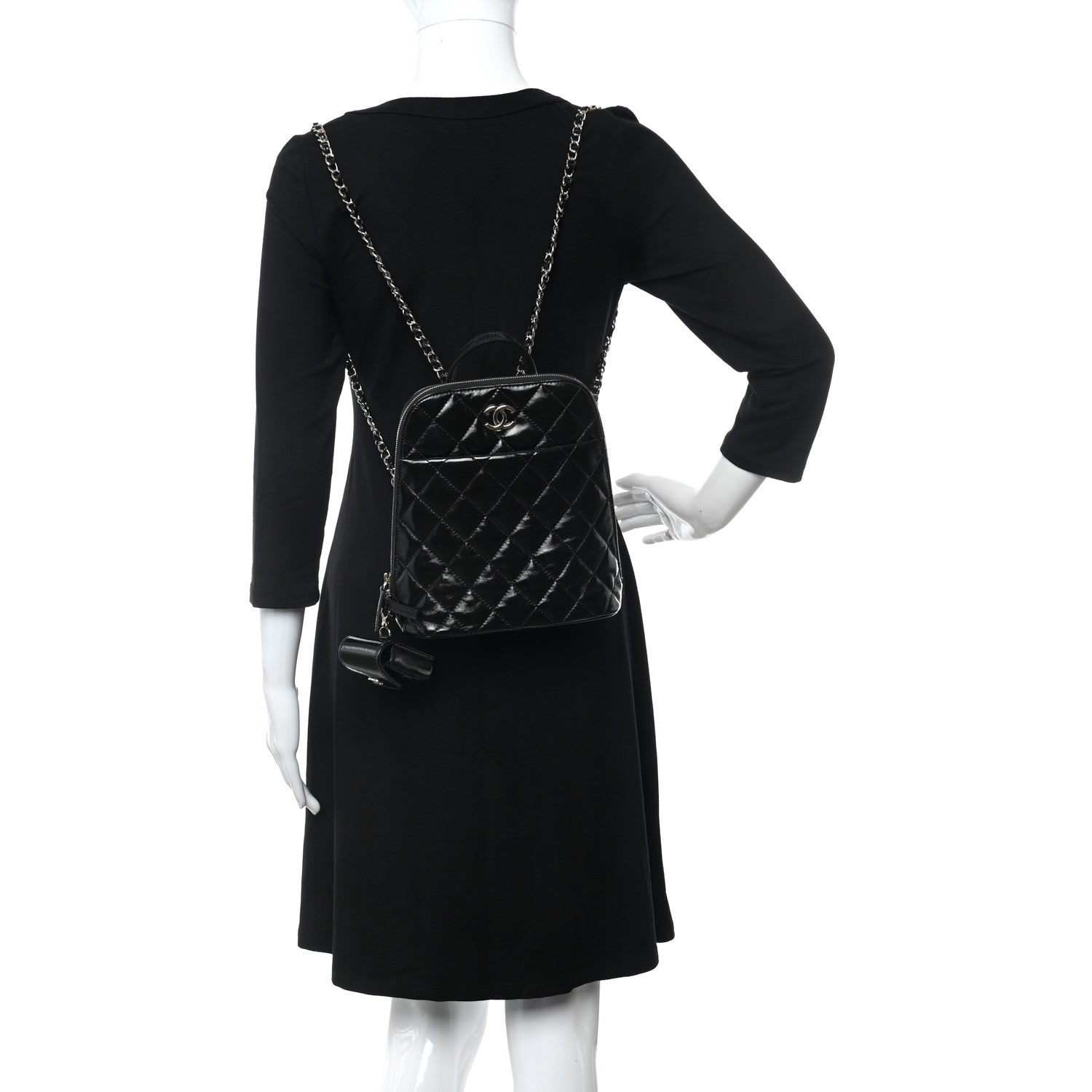 Chanel Shiny Calfskin My Pocket Backpack Black 3 of 10
