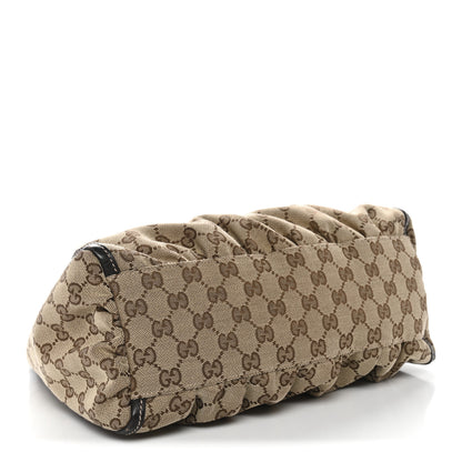 Gucci Monogram Medium D Gold Ring Hobo Dark Brown 4 of 13