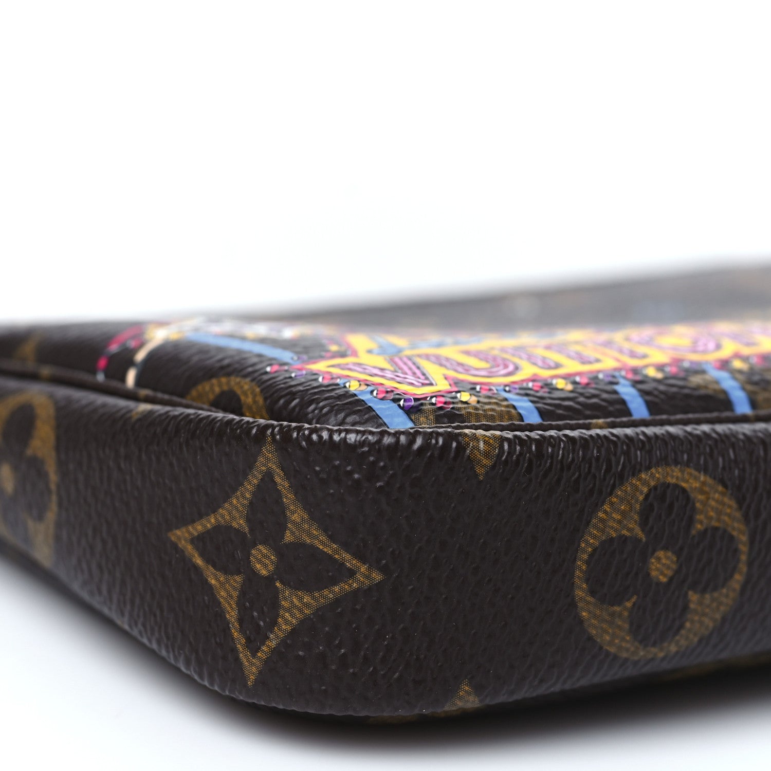 Louis Vuitton Monogram 2020 Christmas Animation Roller Coaster Mini Pochette Accessories Pivoine 8 of 10