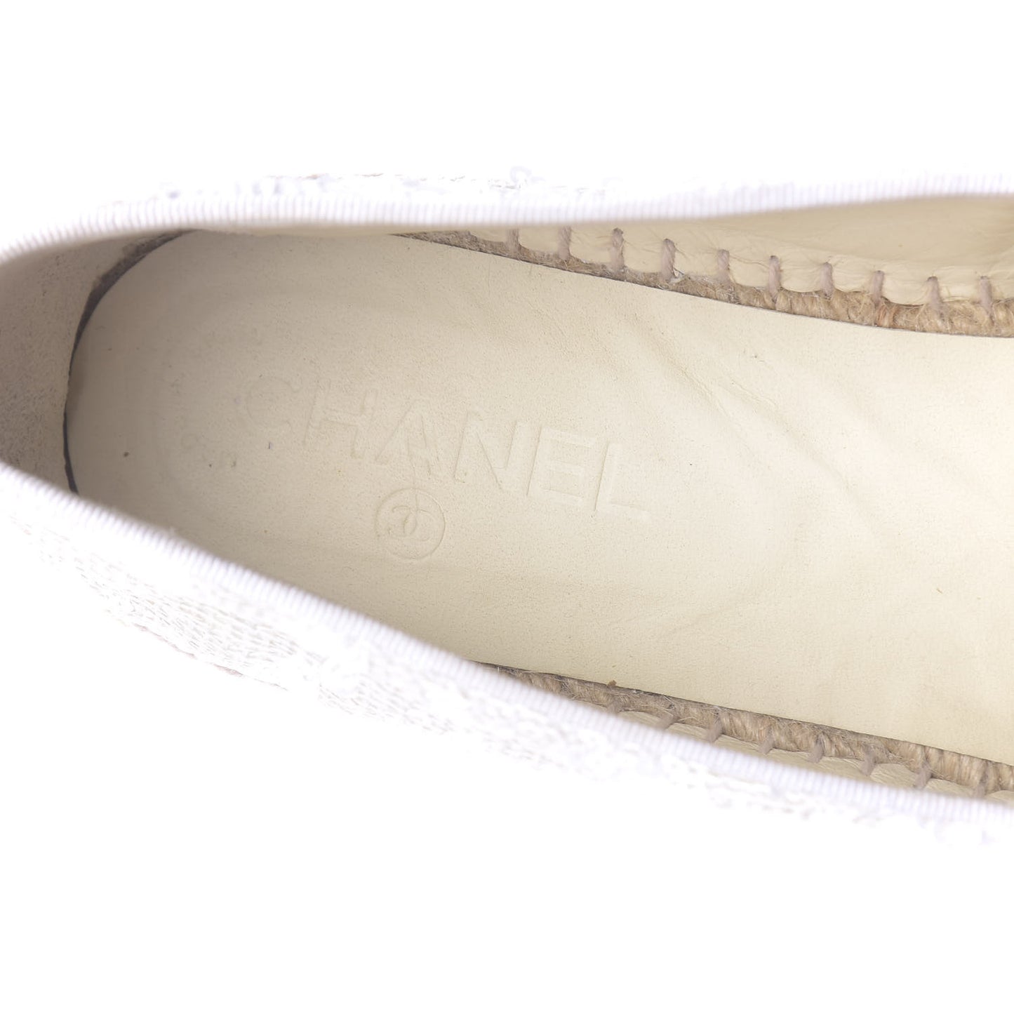 Patent Sequin CC Espadrilles 42 White