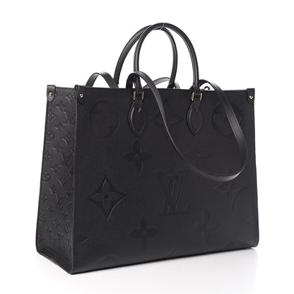 Louis Vuitton Empreinte Monogram Giant Onthego GM Black 3 of 12