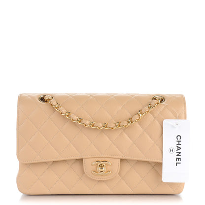 Chanel Caviar Quilted Medium Double Flap Beige Clair 1 of 8