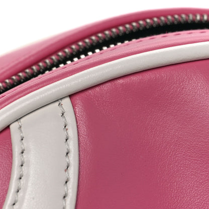 Prada Soft Calfskin Bowling Crossbody Bag Begonia White 10 of 10