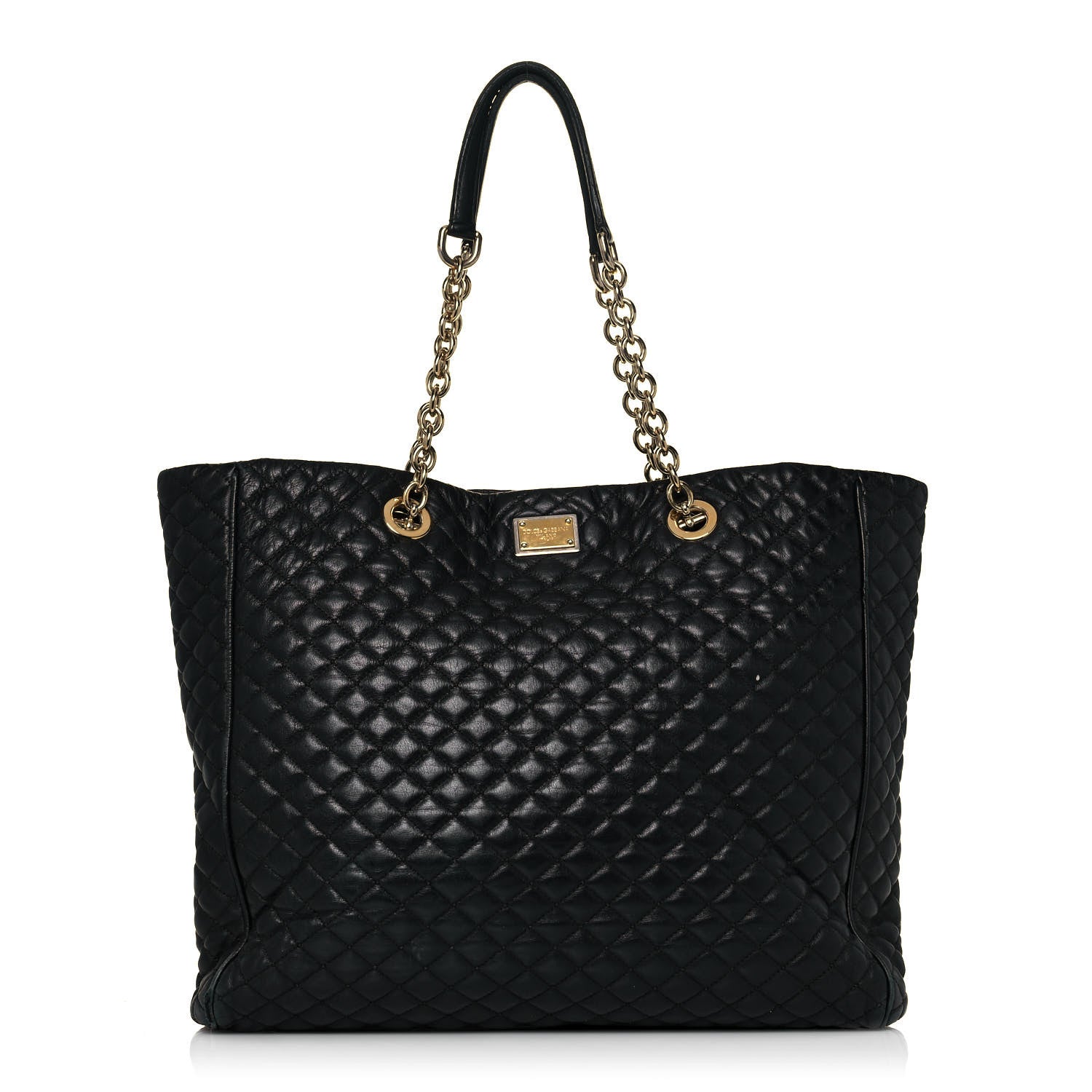 Dolce & Gabbana Calfskin Quilted Tote Black 1 of 20