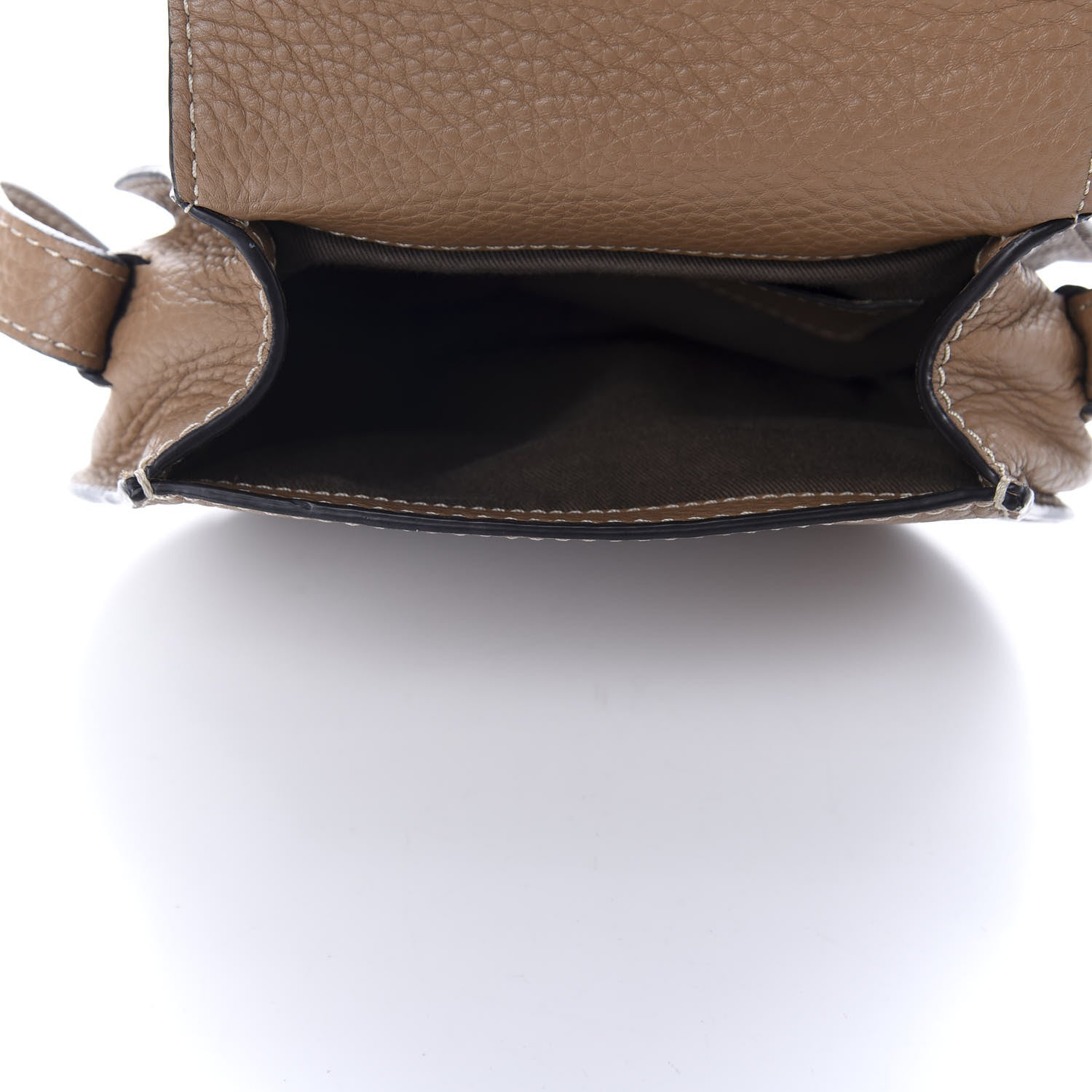 Chloe Calfskin Mini Marcie Round Crossbody Bag Nut 5 of 10