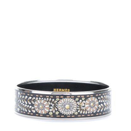 Hermes Enamel Printed Wide Bracelet 70 1 of 5