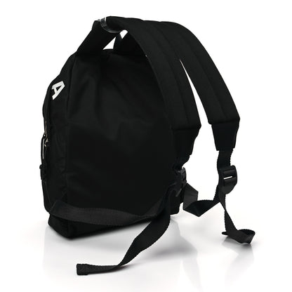 Balenciaga Sport Nylon Logo Embroidered S Wheel Backpack Black 3 of 8