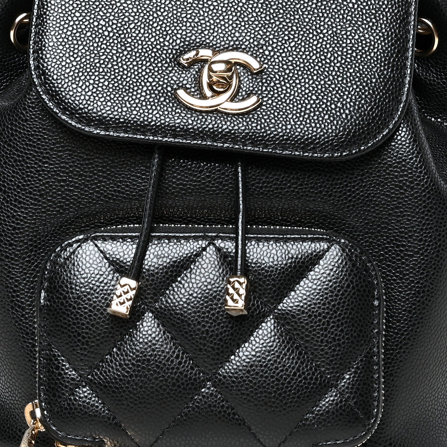 Chanel Caviar Quilted Mini Business Affinity Backpack Black 9 of 11