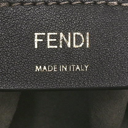 Fendi Vitello Liberty F is Fendi Bi-Color FF 1974 Embossed Mini Mon Tresor Bucket Bag Maya Black 7 of 10
