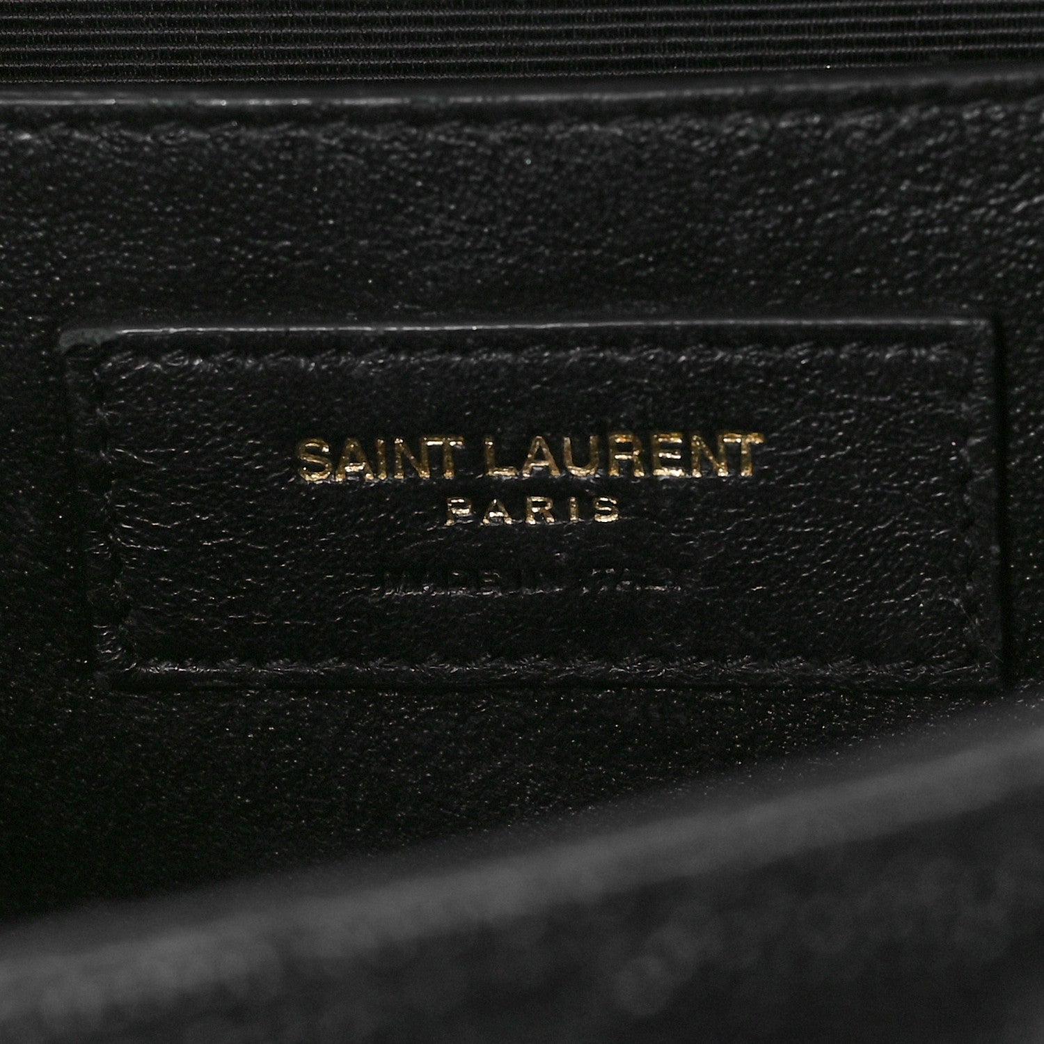 Saint Laurent Grain De Poudre Textured Mixed Matelasse Triquilt Medium Monogram Satchel Black 7 of 12
