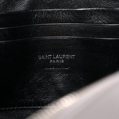 Saint Laurent Grain De Poudre Matelasse Monogram Mini Lou Camera Bag Granite 6 of 11