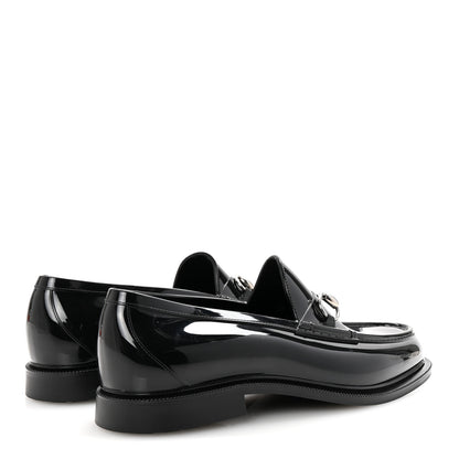 Gucci Rubber Mens Horsebit Moccasin Loafers 10 Black 5 of 9