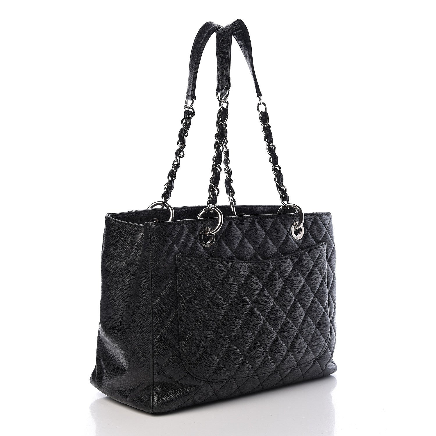 Chanel Caviar Quilted Grand Shopping Tote GST Black 3 of 14