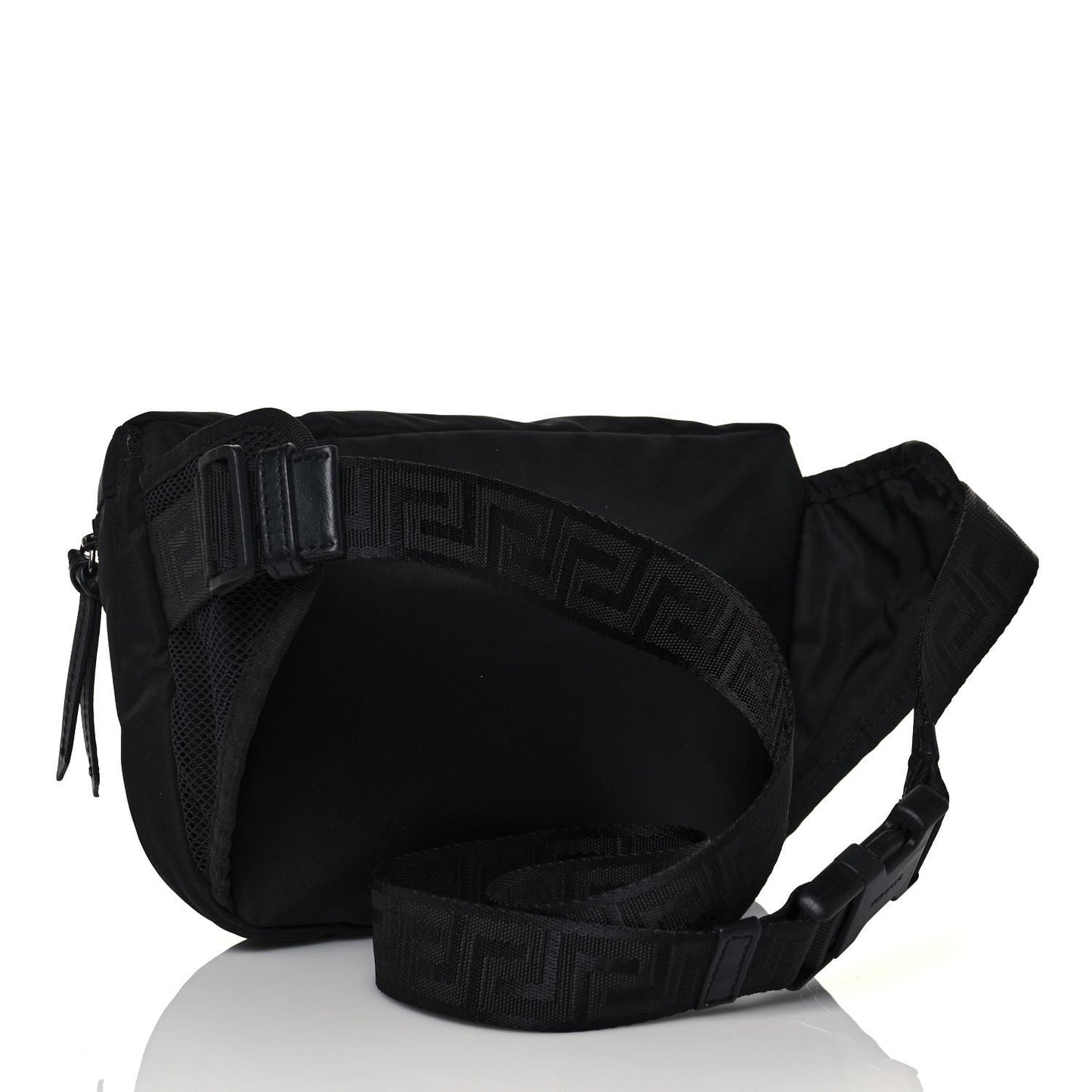 Nylon Palazzo Medusa Belt Bag Black