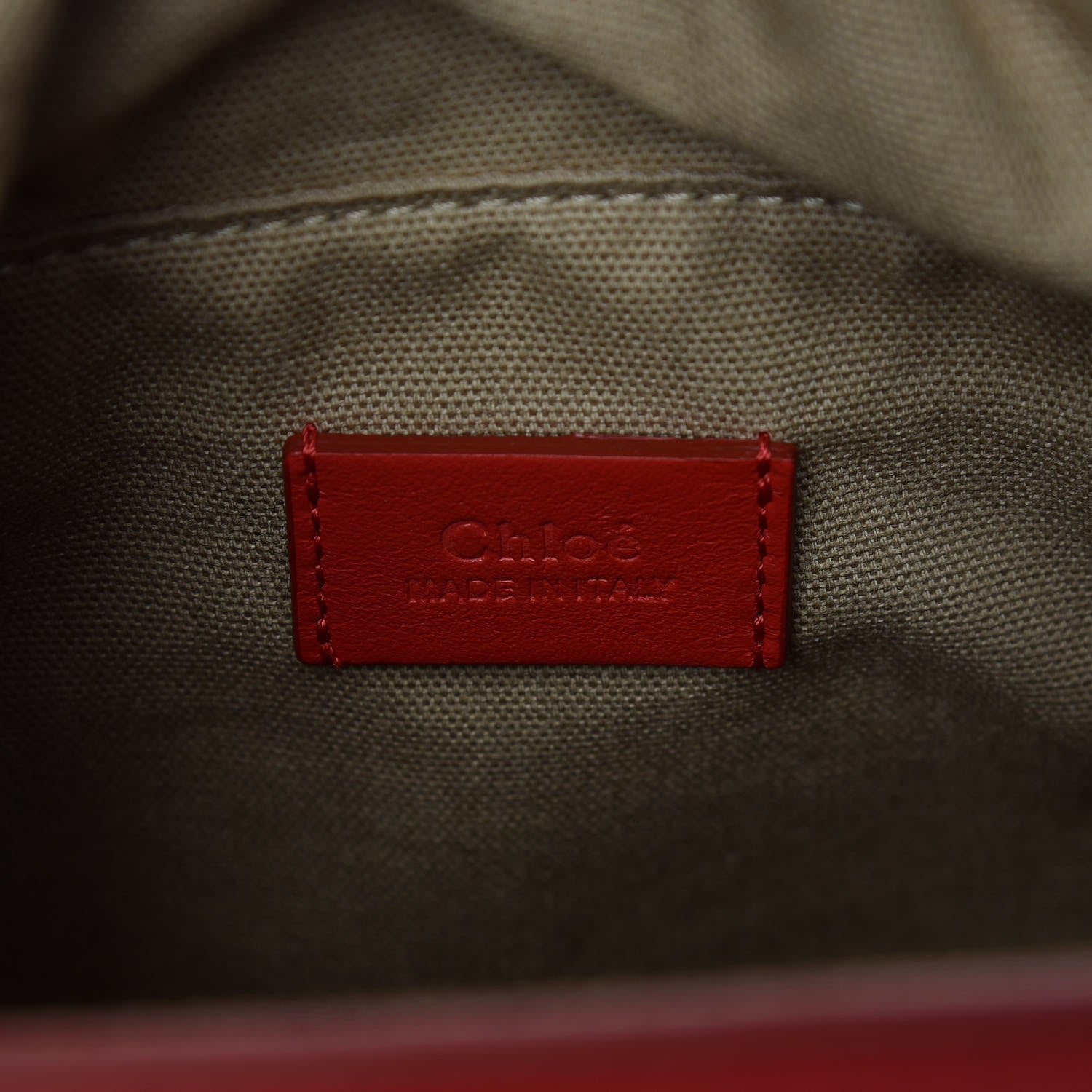 Chloe Smooth Calfskin Mini Roy Bucket Bag Plaid Red 7 of 12