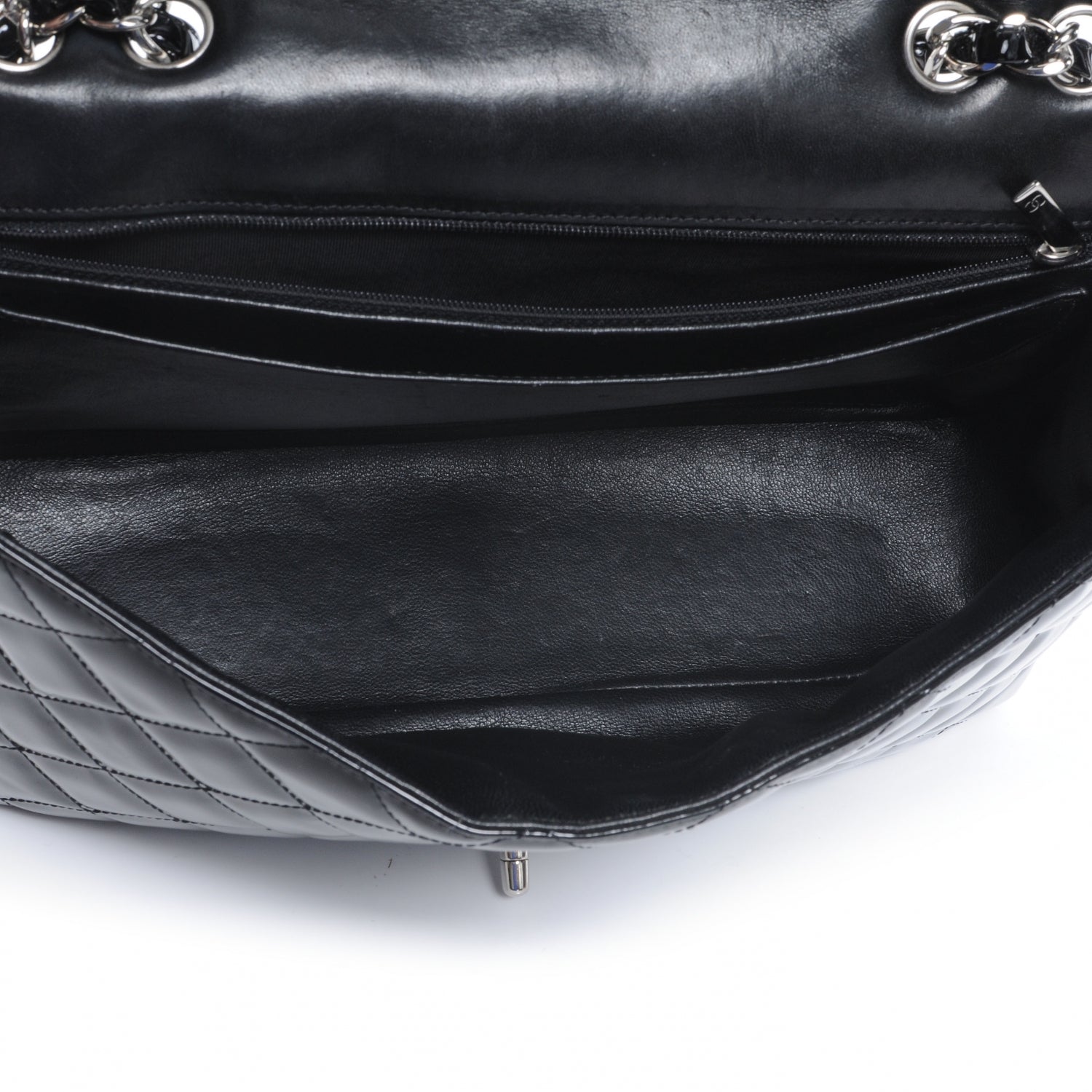 Chanel Patent Jumbo Single Flap Black 4 of 7