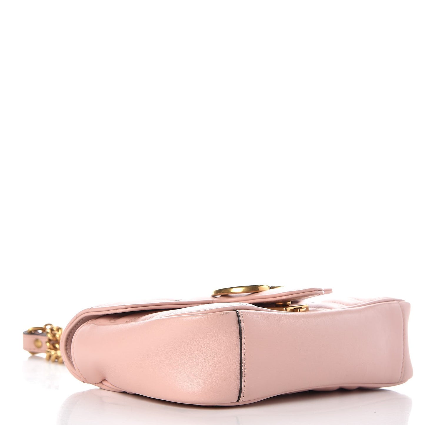 Calfskin Matelasse Mini GG Marmont Shoulder Bag Perfect Pink