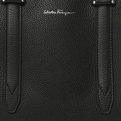 Salvatore Ferragamo Calfskin Firenze Briefcase Black 8 of 10