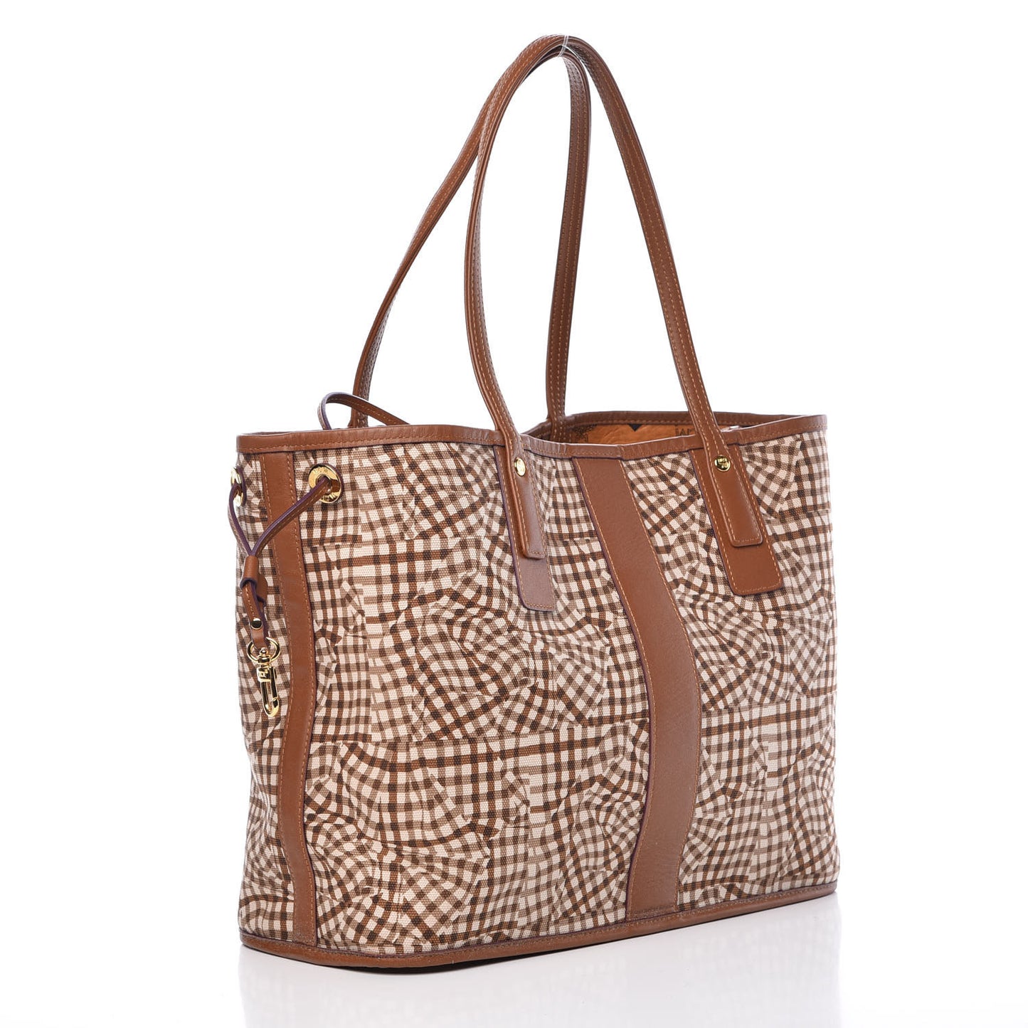 Visetos Medium Liz Reversible Shopper Tote Cognac