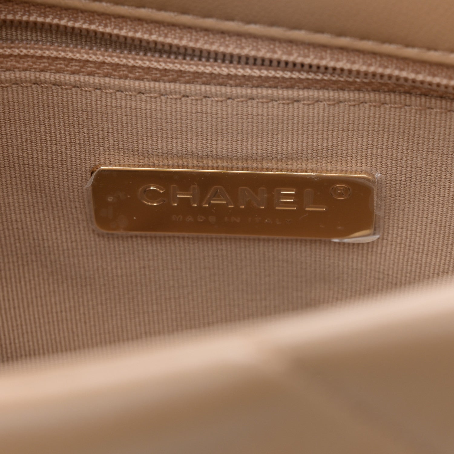 Chanel Lambskin Quilted Medium Chanel 19 Flap Dark Beige 6 of 10