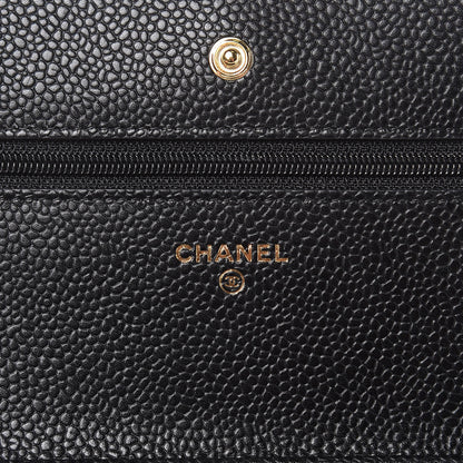 Chanel Caviar Quilted Wallet On Chain WOC Black 6 of 10