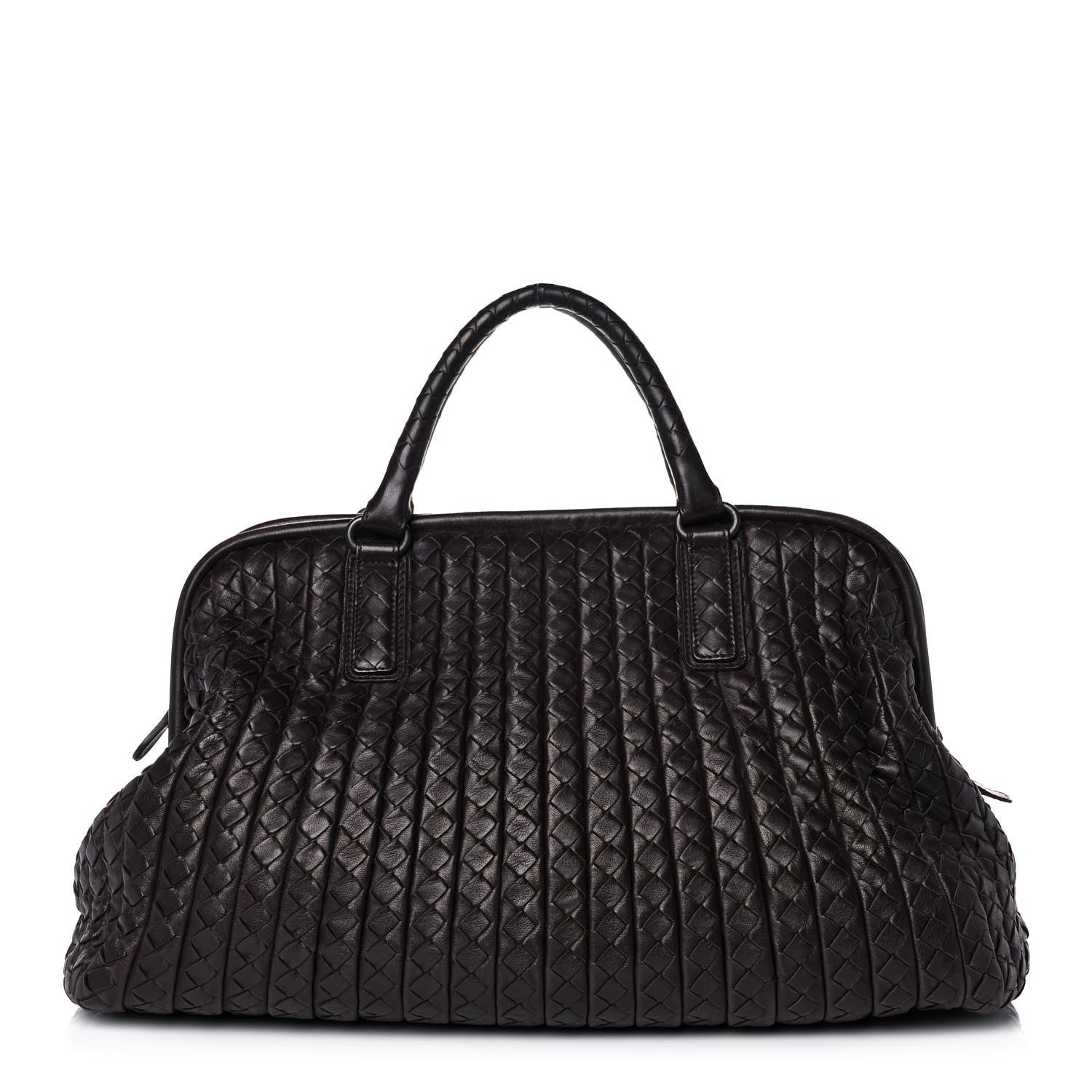 Bottega Veneta Nappa Intrecciato Frame Tote Ebano 1 of 13
