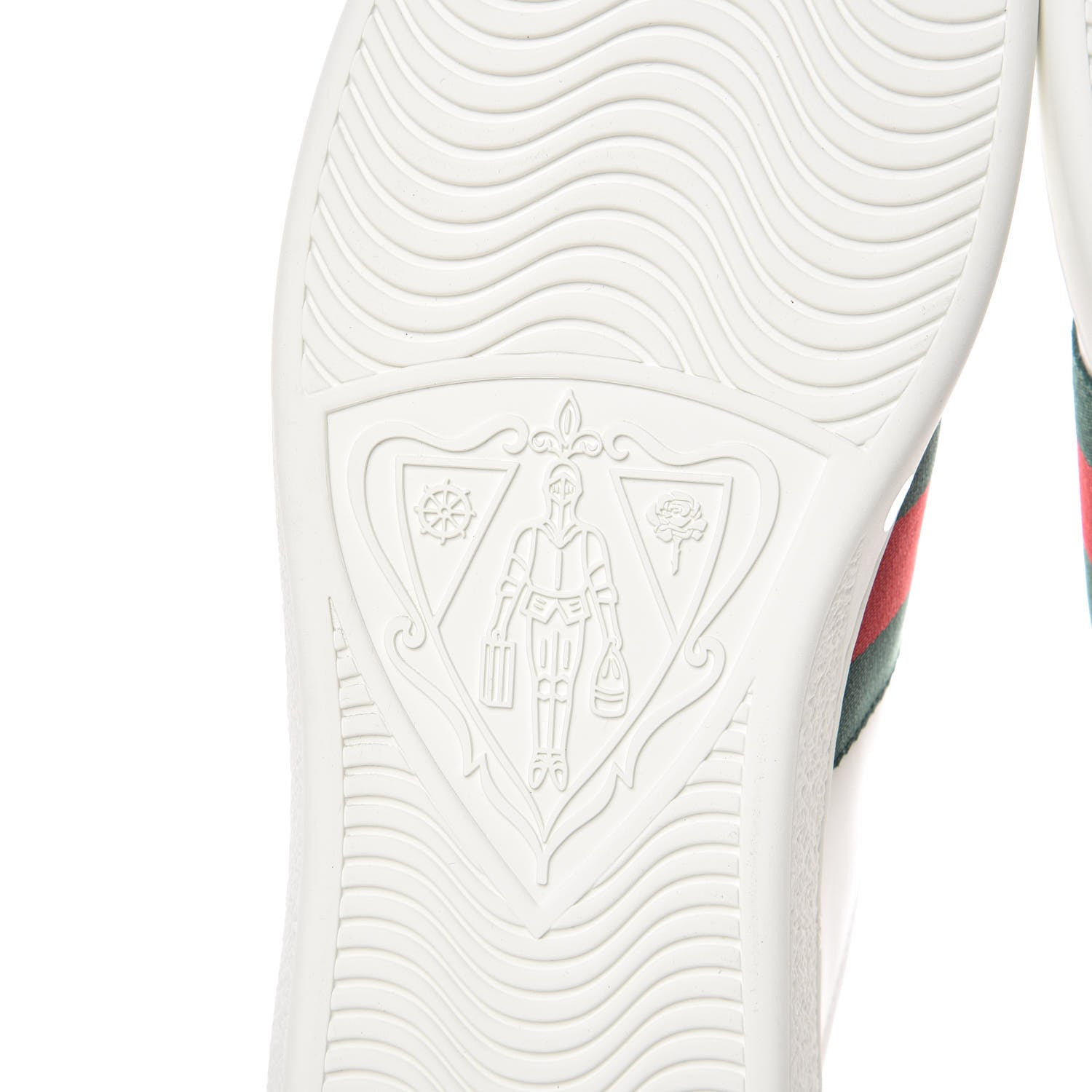 Gucci Calfskin Ayers Kingsnake Embroidered Mens Ace Sneakers 11 Green Red 8 of 11