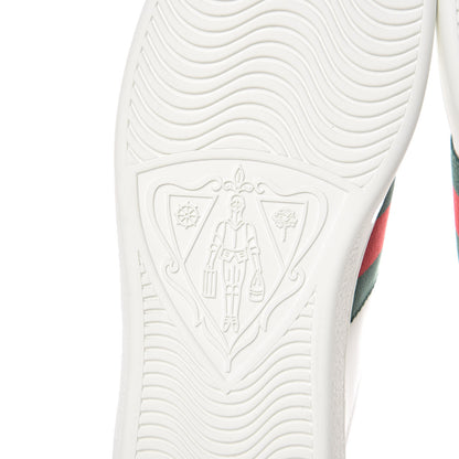 Gucci Calfskin Ayers Kingsnake Embroidered Mens Ace Sneakers 11 Green Red 8 of 11