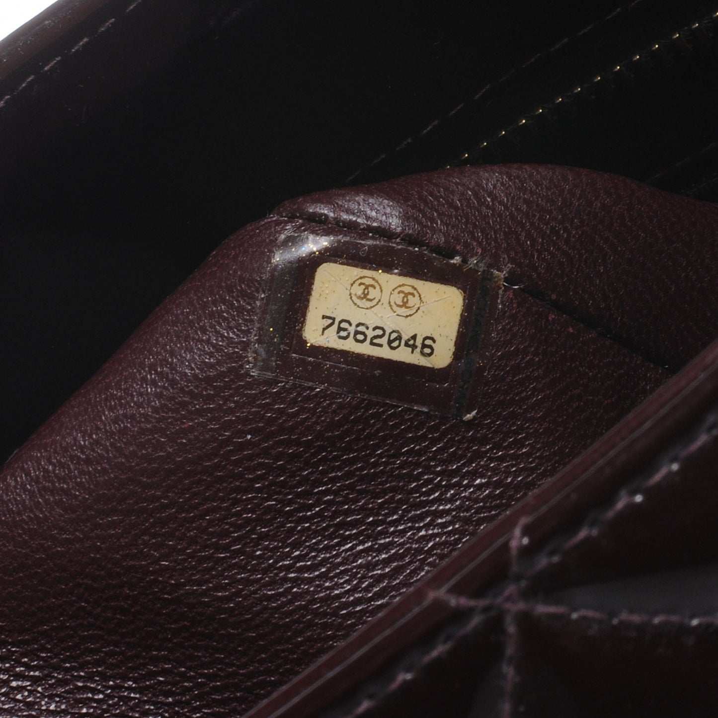 Patent Medallion Tote Bordeaux