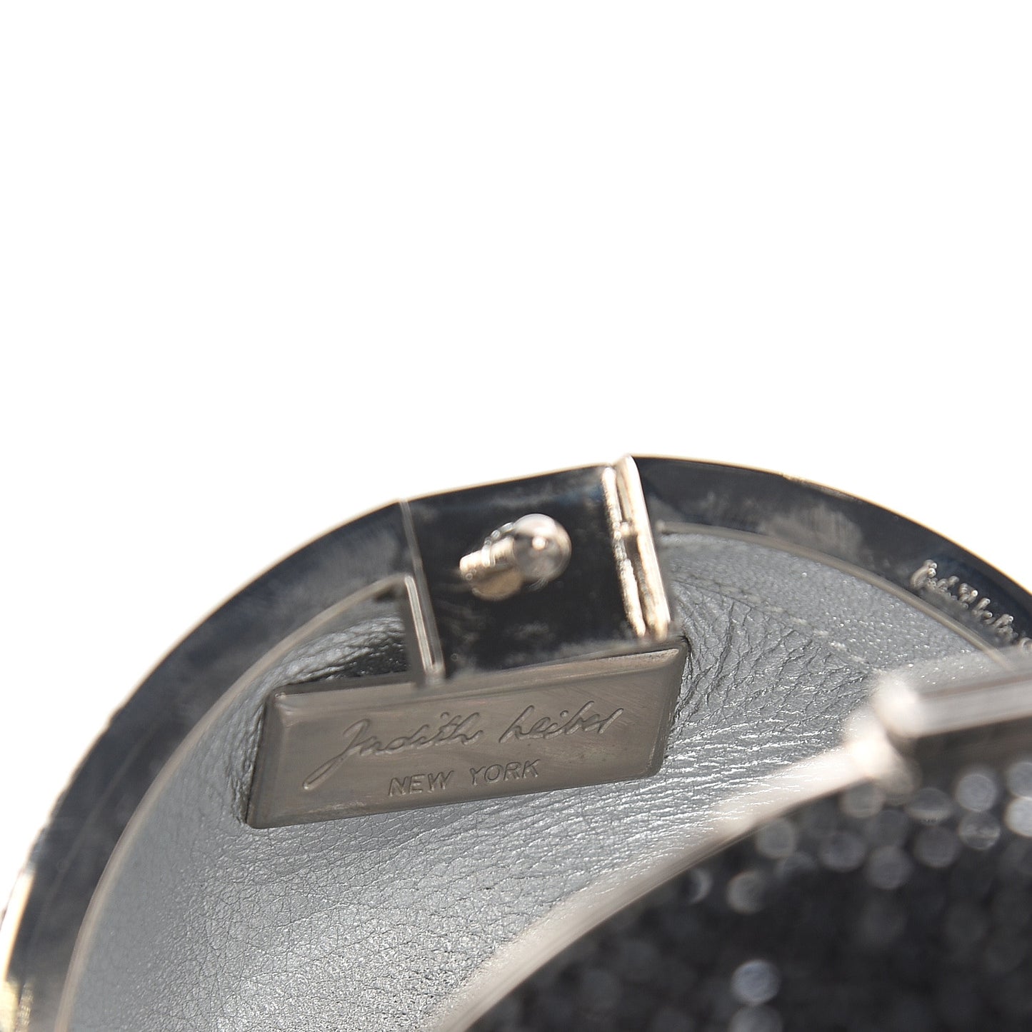 Swarovski Crystal Disco Ball Minaudiere Clutch Black