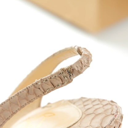 Christian Louboutin Python Jenny 150 Pumps 40.5 Beige 9 of 9
