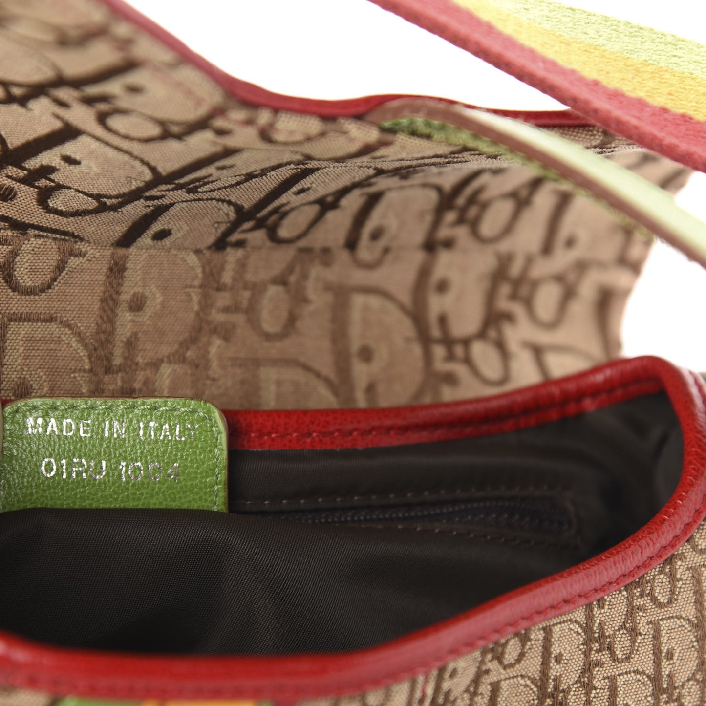 Monogram Rasta Saddle Bag Beige