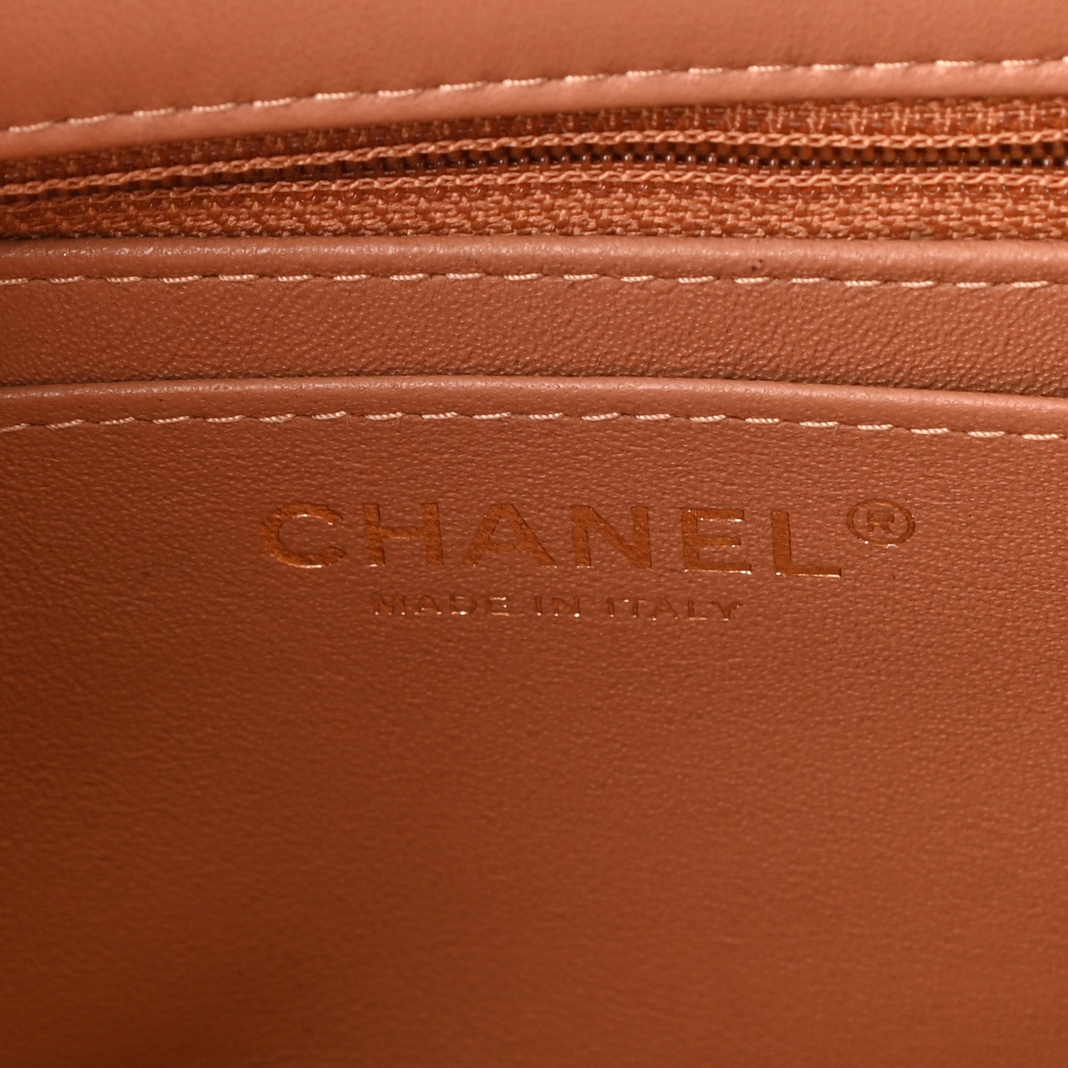 Chanel Lambskin Quilted Mini Square Flap Brown 6 of 12