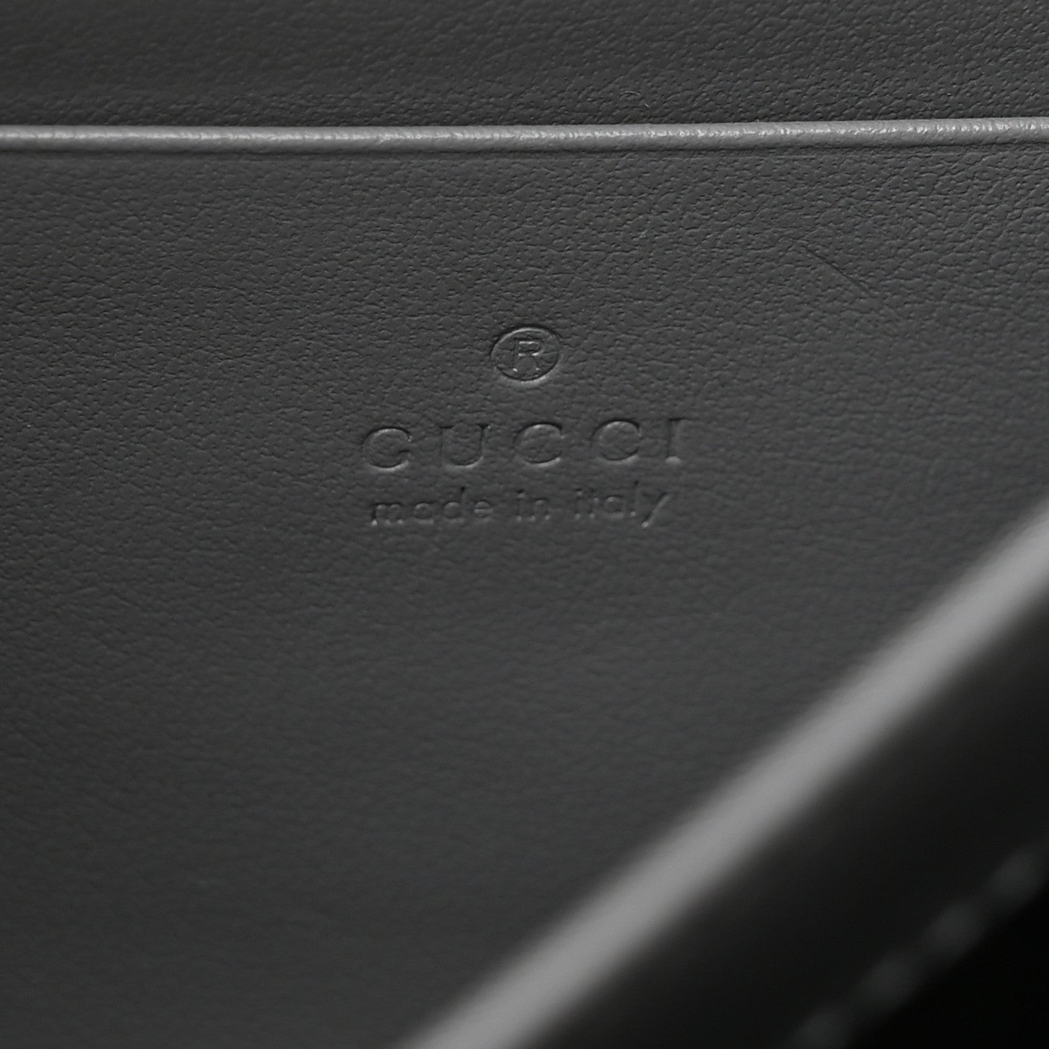 Gucci Calfskin Matelasse Aria GG Marmont Chain Wallet Deep Grey 6 of 10